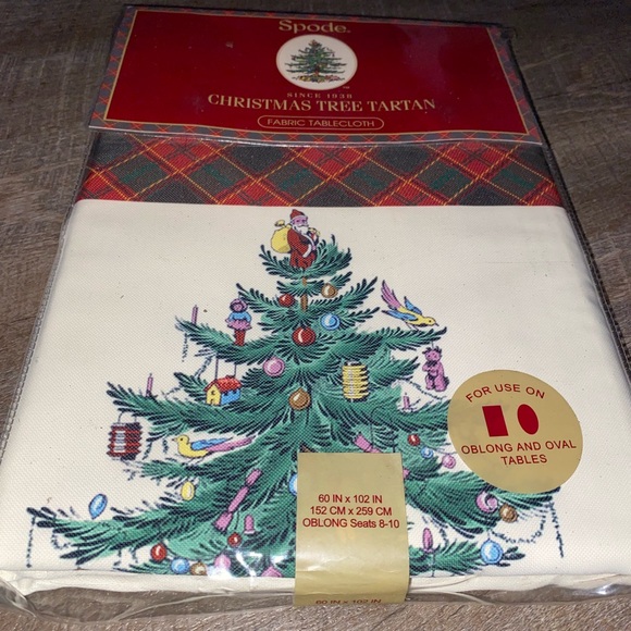 Spode Christmas Tree Tartan New in Package 60” x 102” - Picture 5 of 7
